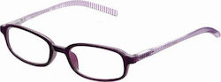 Silac 7091 Reading Glasses +3.50 in Purple color