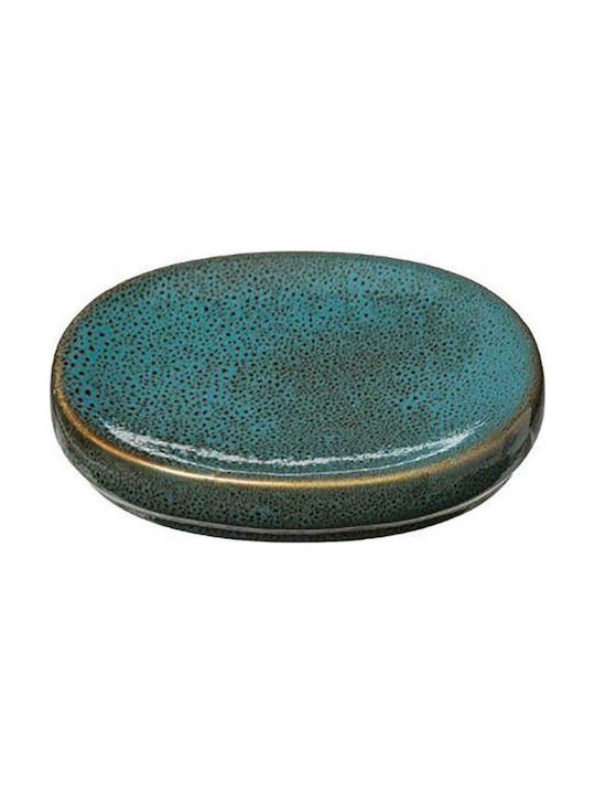 Atmosphera Ceramic Soap Dish Countertop Green