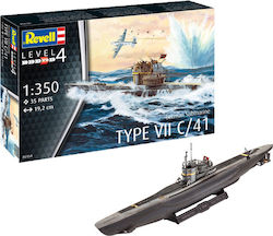 Revell Type VII C/4 German Modellfigur U-Boot 35 Teile im Maßstab 1:350