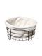 Atmosphera Brotkorb Metall Weiß 25x25x10cm