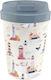 Chic Mic Bamboo Cup with Lid Multicolour 350ml