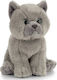 Keycraft Jucărie de pluș Pisicuță British Shorthair 17 cm.