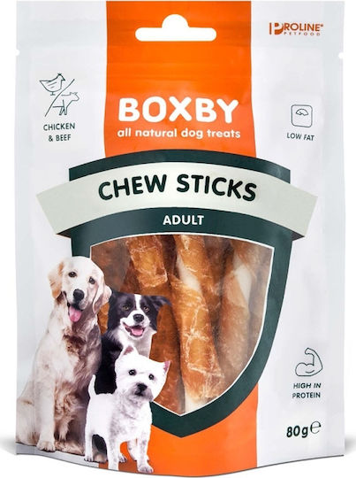 Proline Boxby Chew Sticks Beef Dog Treat with Chicken and Beef 80gr BXB106