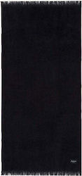 Sea You Soon Belle Ile Cotton Black Beach Towel