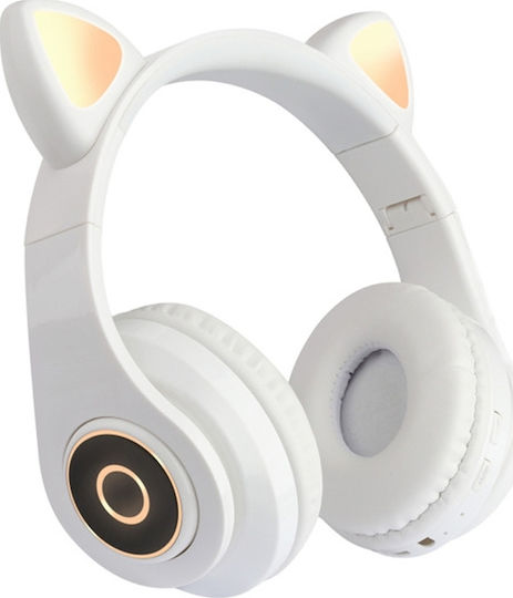 Cat Ear Led Kabellose Bluetooth Kinder Am Ohr Kopfhörer mit 10 Stunden Betriebszeit Weiß