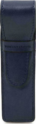 Tuscany Leather Δερμάτινη Θήκη για 1 Στυλό σε Μπλε χρώμα