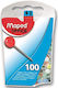 Maped 100 Map Pins 5mm 346011