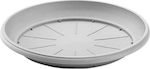 Plastona 247 Round Plate Pot Gray 44x44cm