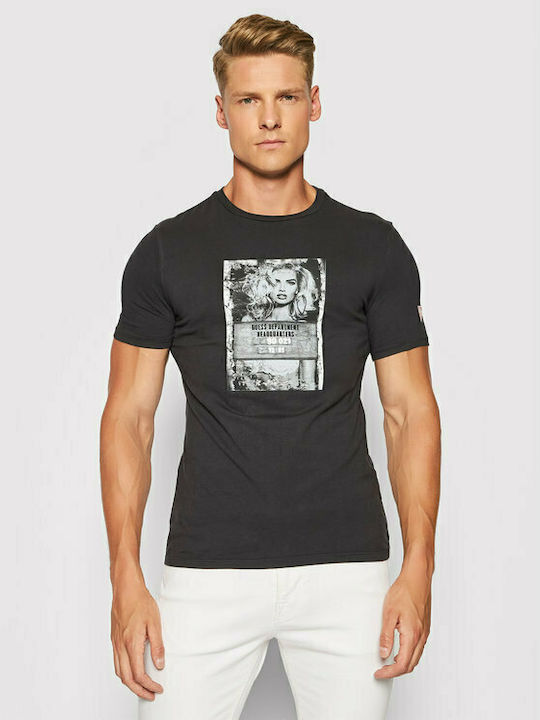 Guess Herren T-Shirt Kurzarm Gray