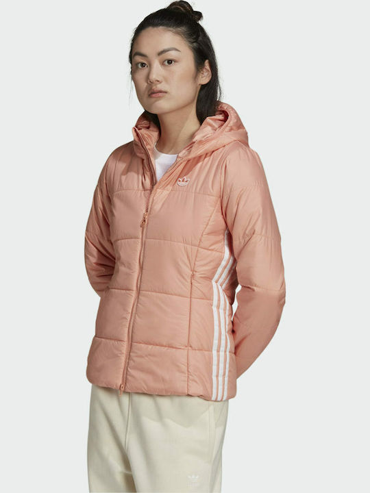 Originals Women's Short Puffer Jacket for Winter with Hood Ambient Blush