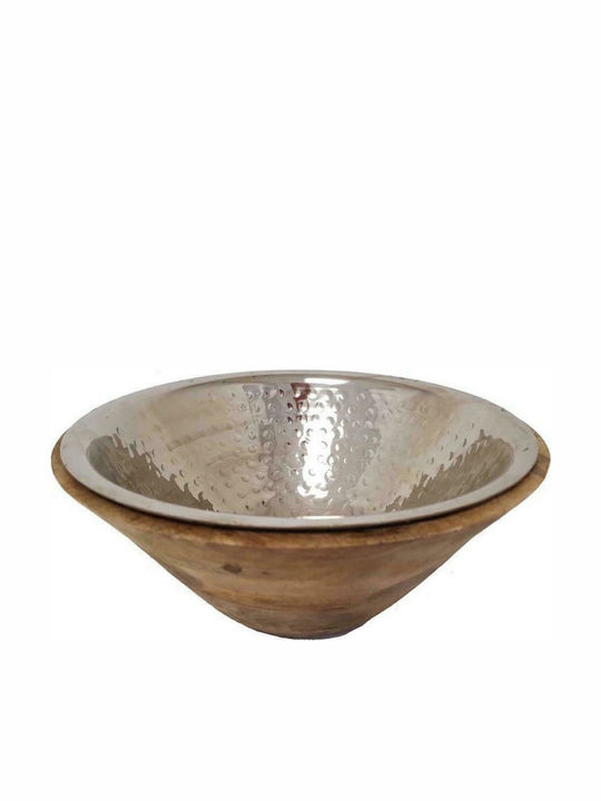 Atmosphera Aluminum Decorative Bowl 29.5x29.5x13cm