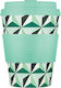 Ecoffee Cup Funnalloyd Mug Bamboo with Lid Green 340ml