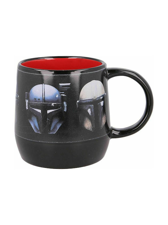 Stor The Mandalorian Κούπα Κεραμική Μαύρη 360ml