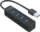 Orico TWU3-4A USB 3.0 5 Port Hub with USB-A Connection