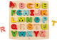 Ξύλινο Παιδικό Puzzle Σφηνώματα Chunky Alphabet 24pcs για 3+ Ετών Hape