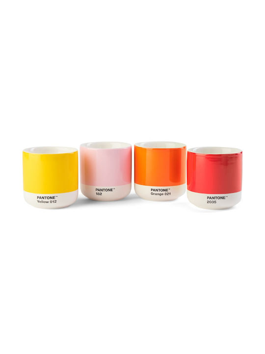 Pantone Lifestyle Ceramic Cup Multicolour 4pcs