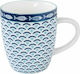 Marva Porcelain Cup Blue 400ml