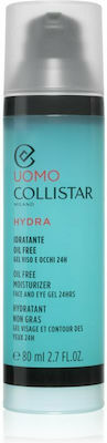 Collistar Uomo Hydra Oil Free Moisturizer Face and Eye Gel 80ml