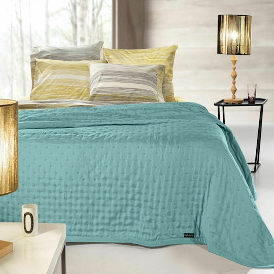 Guy Laroche Public Σετ Κουβερλί Υπέρδιπλο Microfiber Petrol 220x240cm 2τμχ