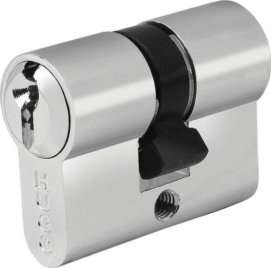 Hugo Locks Zylinderschloss Sicherheits GR 2.5S Mini 40mm mit 3 Schlüssel Silber