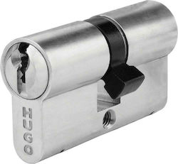 Hugo Locks Cilindru de Încuietoare De Securitate GR 2.5S 56mm (28-28) cu 3 Chei Argint