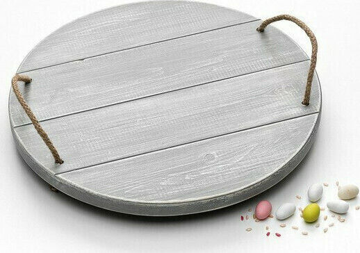 Zivas Wedding Tray made of Wood Gray 1pcs