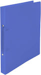 Salko Paper Clipboard with 2 Rings for Paper A4 Blue 1pcs