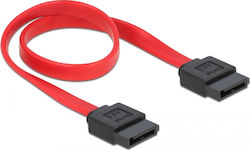 DeLock 7-Pin SATA II - 7-Pin SATA II Cable 30cm Κόκκινο (84247)