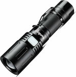 Supfire Rechargeable Flashlight LED Waterproof IP34 with Maximum Brightness 1500lm X60-T