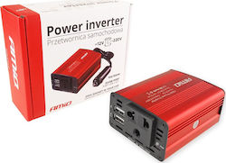 AMiO Инвертор за кола Модифицирана синусоидална вълна 150W за преобразуване на 12V DC в 230V AC с 2xUSB AMiO Инвертор за кола Модифицирана синусоидална вълна 150W за преобразуване на 12V DC в 230V AC с 2xUSB