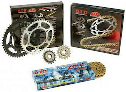 DID Chain & Sprocket Kit Golden (17-45-530ZVM-X/GG) for Yamaha YZF-R1