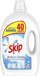 Skip Υγρό Απορρυπαντικό Ρούχων Active Clean 40 Μεζούρες