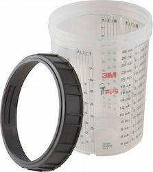 3M Large Κάδος Ανάμειξης και Δακτύλιοι 850ml