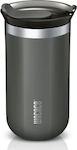 Wacaco Octaroma Lungo Travel Mug Bottle Thermos Stainless Steel BPA Free Gray 300ml with Mouthpiece