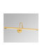Luma Classic Lamp Bathroom with Integrated LED and Warm White Light Gold 65x14cm