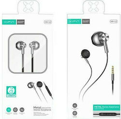 Xipin HX-12 Handsfree cu două căști cu mufă 3.5mm Argintiu
