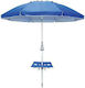 Solart Umbrelă de Plajă cu Diametru de 2.2m cu Ventilație Albastru