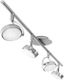 Panafan Spot mit 4 Lichtern und mit Fassung null in Silber Farbe