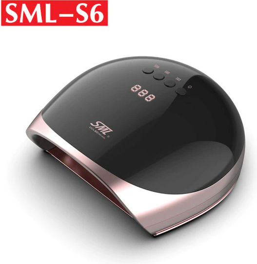 SML S6 Лампа за изпичане на нокти UV / LED 68W Черен