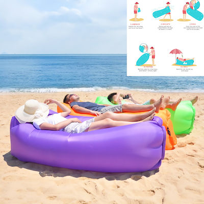 Inflatable Lazy Bag Purple 200cm.