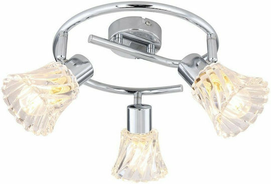 Rabalux Hestia Triple Spot with Socket E14 in Silver Color