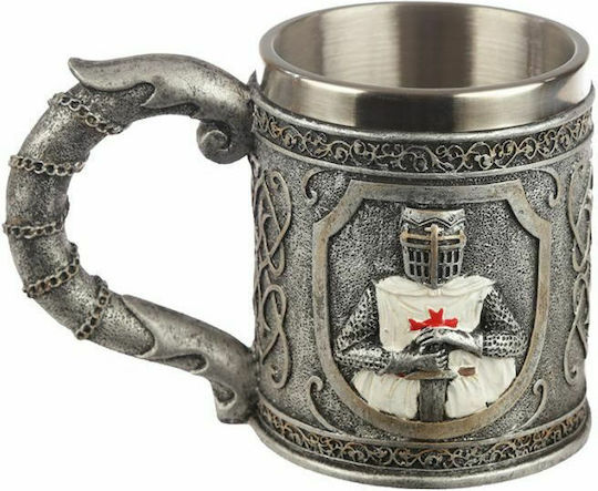 Puckator Crusader Knight Tankard Чаша Пластмаса Сребрист