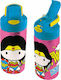 Graffiti Wonder Woman Παιδικό Παγούρι Ανοξείδωτο με Καλαμάκι 500ml