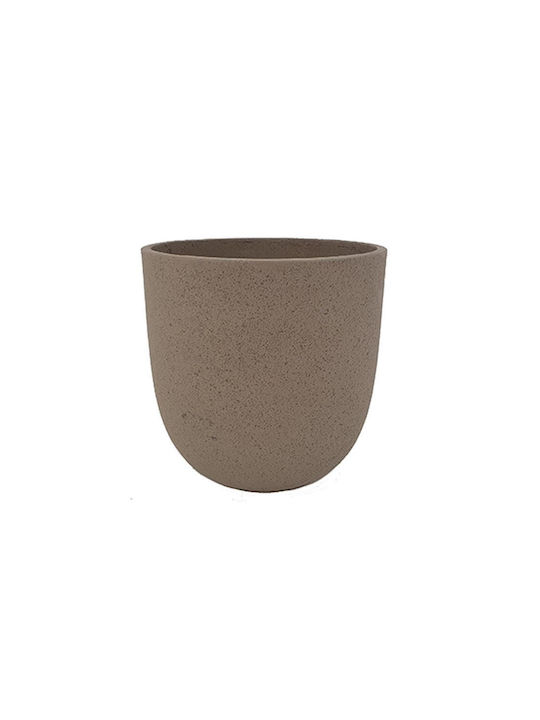 Plastona Cement Flower Pot 46x43cm in Brown Color 00.03.35533