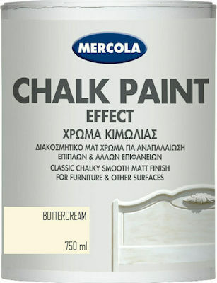 Mercola Chalk Paint Effect Colour Chalk Buttercream Buttercream Μπεζ 750ml