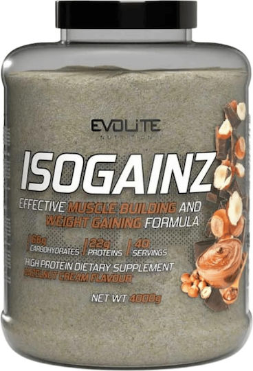 Evolite Isogainz Ohne Gluten & Laktose mit Geschmack Haselnuss 4kg