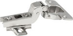 Finetto Metallic Cabinet Hinge Corner Ασημί 16mm