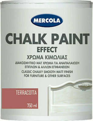 Mercola Chalk Paint Effect Vopsea cu Creta Teracotă Teracotă maro 750ml 3586