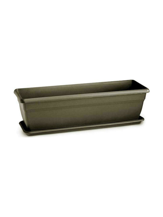 Plastona Festone 212 Planter Box 78x20cm in Brown Color 10.04.0212SB