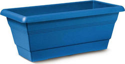 Atmosphera Festone Blue Plastic Planter Box